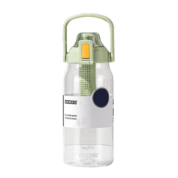Vattenflaska - Läckagesäkra Bpa-fria vattenflaskor, låsfunktion och fällbart lock, dricksvattenkoppar Green 1000ml
