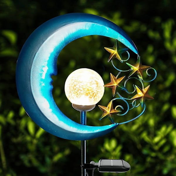 Stars Moon Solar Lights Outdoor - Solar Powered Garden Lights Dekorativa null none