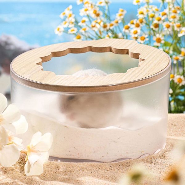 Hamsterbadkarslåda Sandbadskål Lätt att rengöra Inget spill Hamster Spa null none