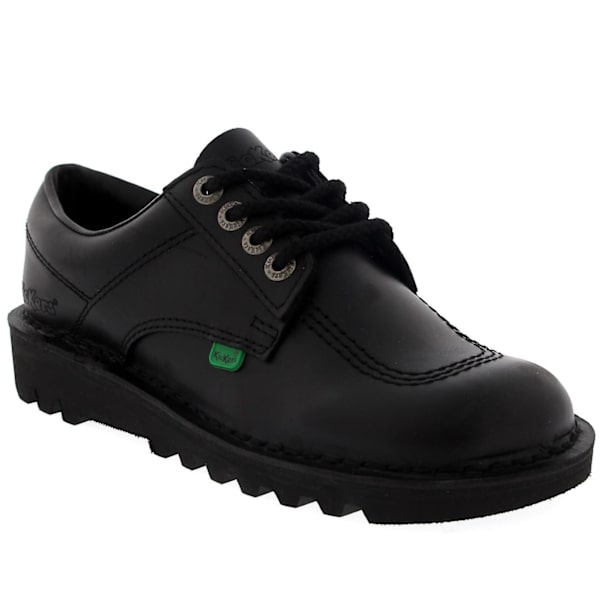 Män Kickers Kick Lo Läder Klassisk snörning Office Work Boots Skor Black UK 11