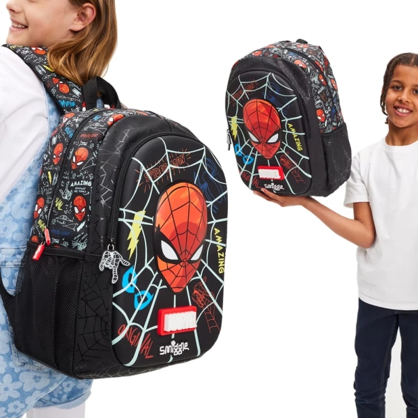 MARVEL Spider-Man-ryggsäck för barn Smiggle Wheel Skolväska Barnsäcksvagnar Väska 3-16 år Hot-såld Backpack02