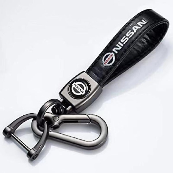Lädernyckelring Kroknyckelhänge med bilmärkeslogotyp fjäderspänne & ring kompatibel med huvudbil Ny design TOYOTA none