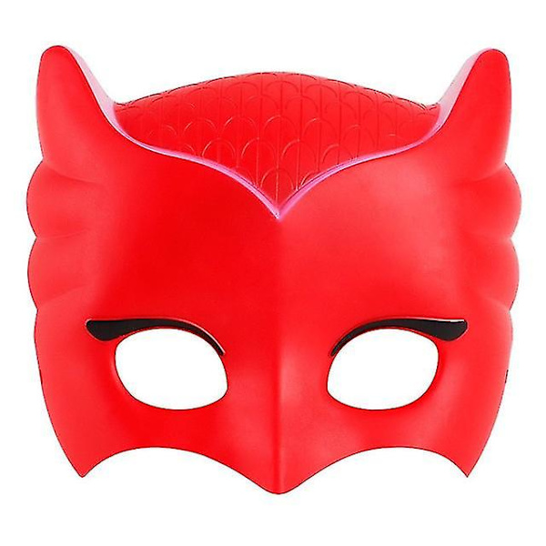 Pj Mask Dockmodell Masker Masker i tre olika färger Catboy Owlette Gekko Figurer Anime Utomhus Roliga Barn Barn Hot Toys red