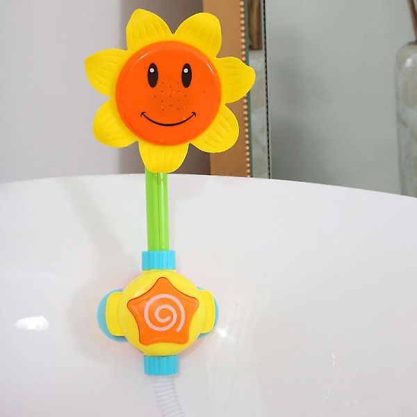 Barndusch Badleksaker Söt Gul Anka WaterwheelToys Baby Badvattenleksak |Badleksak null none