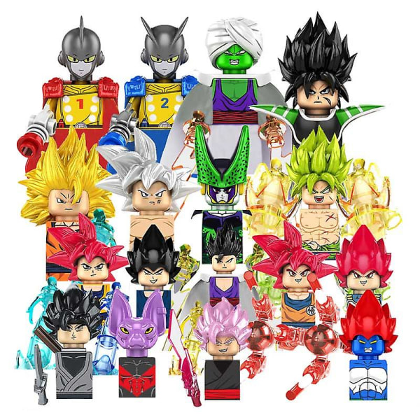 Kf6158 Dragon Ball Z Byggklossar Son Goku Broli Gamma Vegeta Anime Tecknad Mini Action Toy Bricks Barn Present Kf6142 Kf6165 KF1561 none