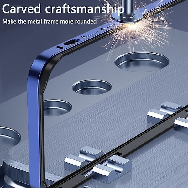 Aluminiumram Metall stötfångare Case Kompatibel Iphone 15 Pro Max/15 Pro/15 Plus med upphöjd kantskydd Red iPhone 15 Pro