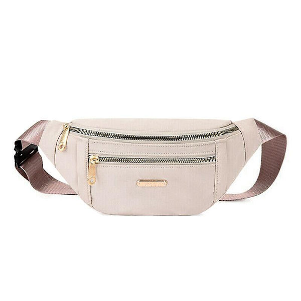Damer Dam Bum Bag Midja Fanny Pack Holiday Travel Plånbok Pengar Bälte Bumbag White