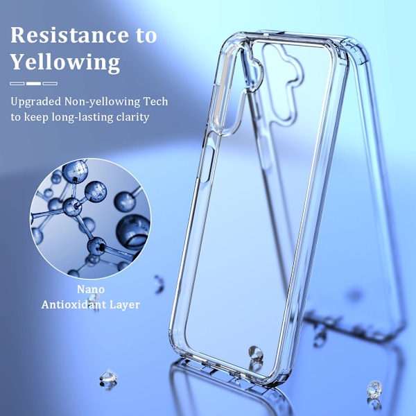 Elegant Choise phone case för Samsung Galaxy A14 5G Stötsäkert mjukt TPU- cover, genomskinligt