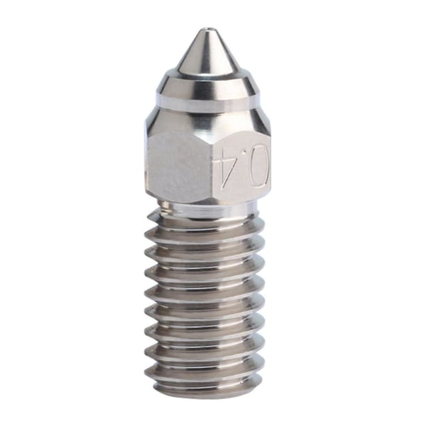 0,4 mm M6 härdat stål, högtemperaturmunstycke för Elegoo Neptune 4 Stainless steel