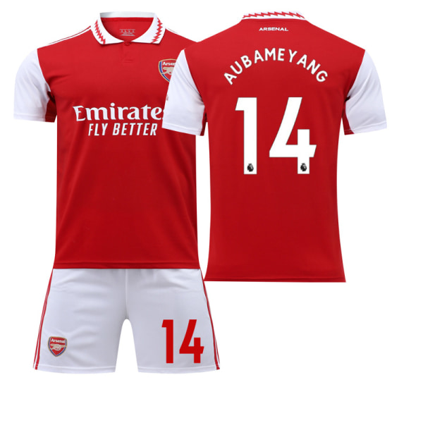 Arsenal Tröja 22 23 Fotbollströja NO.14 Aubameyang L(175-180cm)