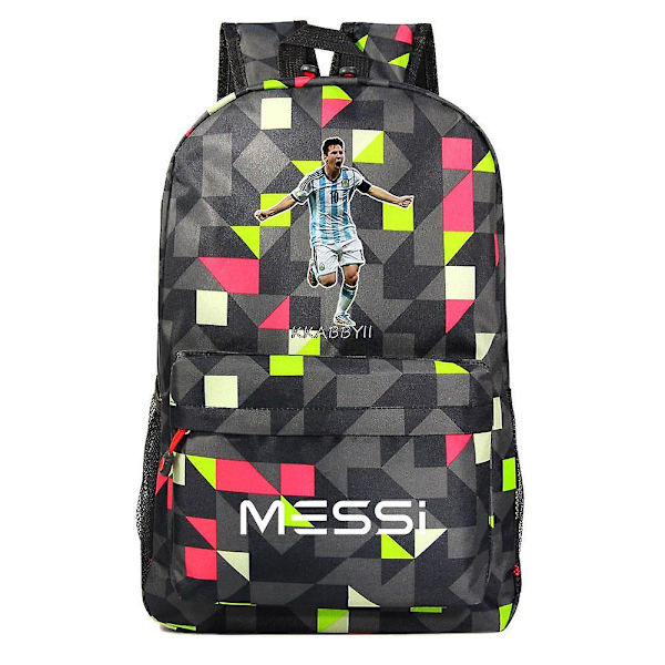 Messi Skolryggsäck Reseryggsäck Tonåring Flicka Pojkar Laptop Multifunktionsryggsäck Wateroof Mochila Mujer style 32 none