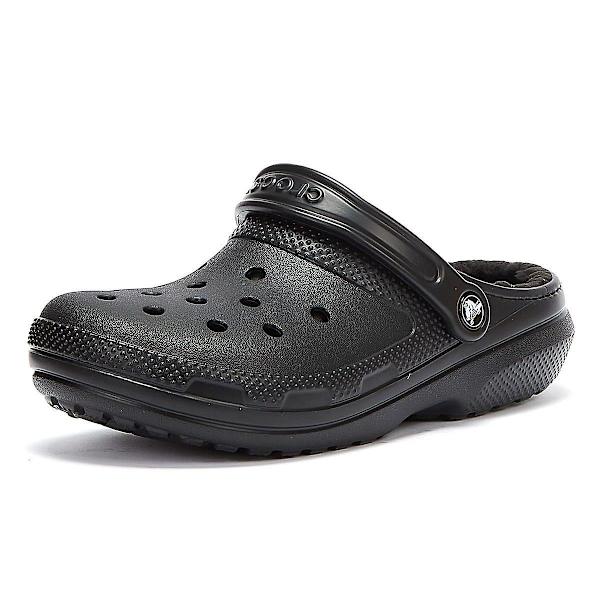 Crocs klassiska fodrade svarta träskor för dam Black UK 8 / EUR 41-42 / US 10