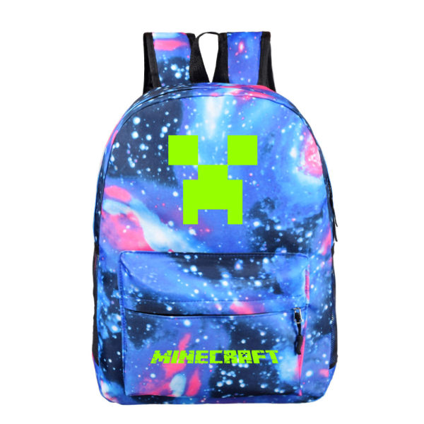 Minecraft ryggsäck studentryggsäck Starry Blue ~ 3 Nightlight