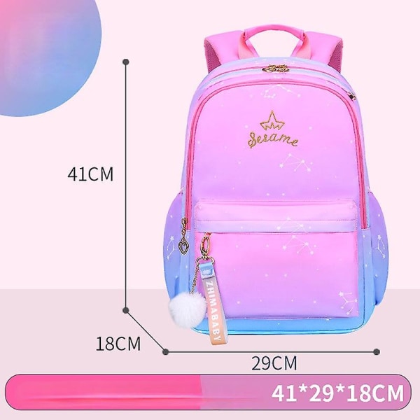 Vattentäta barn skolväskor för flickor primär prinsessa skolryggsäck ortopediska ryggsäckar skolväska barn mochila infantil Small blue