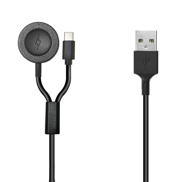 För Gen6/5/4 2 i 1 USB laddningskabel Hörlurar Laddningskabel Watch Laddningskabel null none