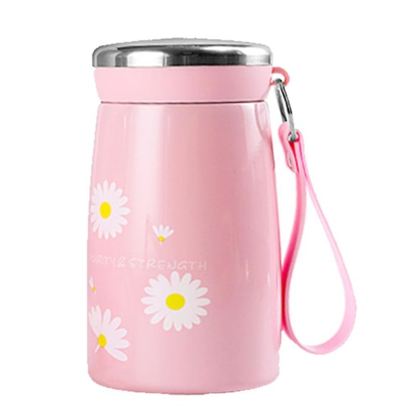 Liten Daisy Termos vattenkopp Manliga och kvinnliga studenter Portable Cup pink style2