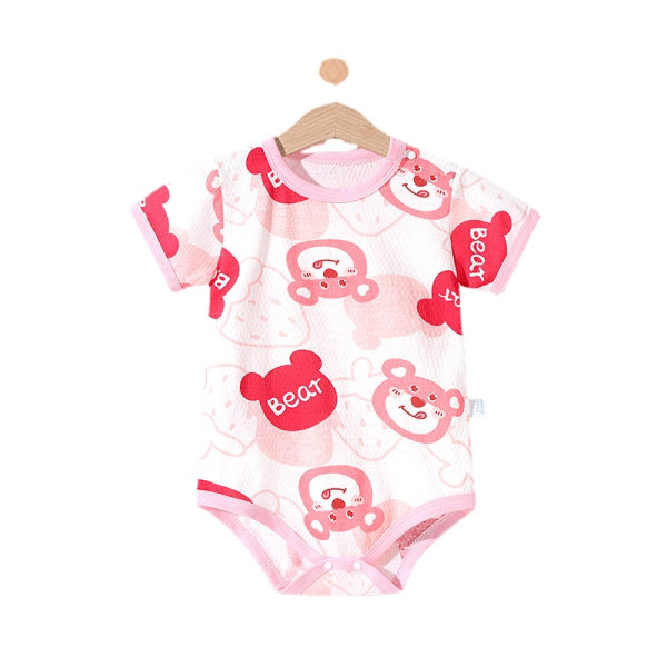 Baby Fart Wrap Sommar Unisex Bodysuit Strawberry Shortcake 66 yards