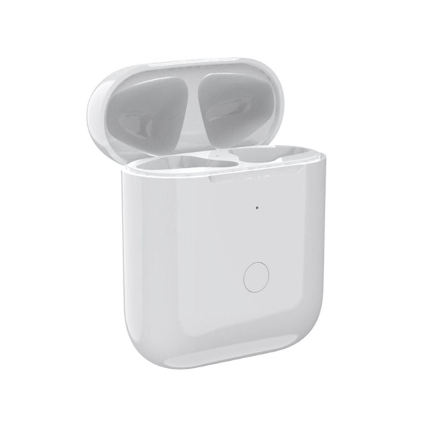 Trådlöst case Ersättning för 1 2 Case för Airpod 1/2 Generation, stöder Blueto White none