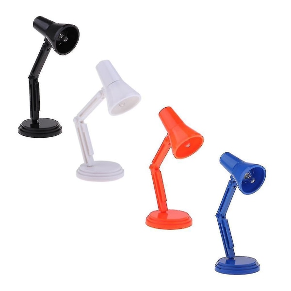 1/6 Dockhus Miniatyr Led skrivbordslampa Ljus för varma leksaker Figurer Tillbehör Dockhus Studierum Inredning Svart Dontodent null none