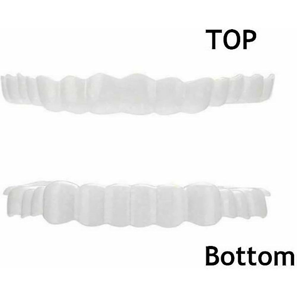 Perfect Smile Brace Fäst på övre falska tänder Dental Faner Protes Cover Set null none