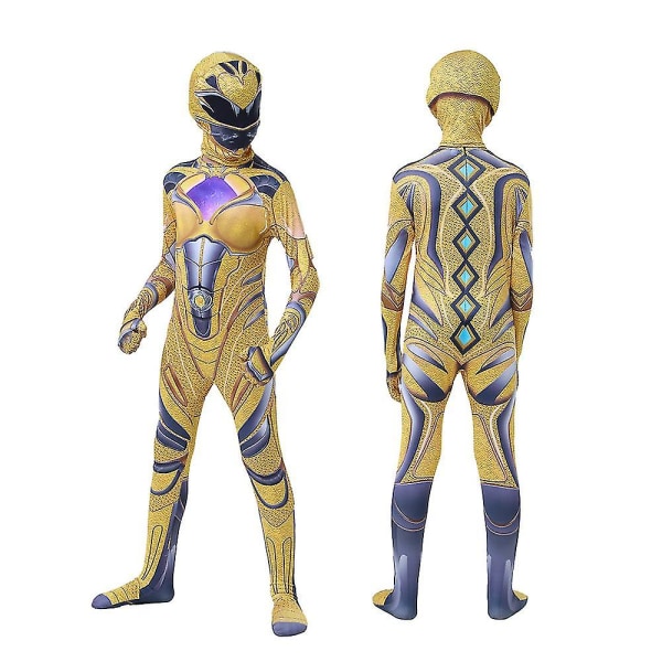 Power Rangers Body Suit Barn Cosplay Jumpsuit Party Fancy Suit Adult M Peach