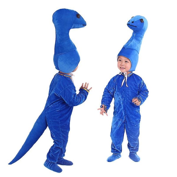 Plysch dinosaurie barndräkt blue 160cm