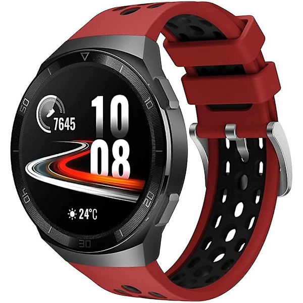 Klockarmband För Watch Gt 2e Smart Watch Band Ersättning för Gt2e Gt2 E Armband 22mm Watch Armband ( färg Grå Svart Storlek För Gt2e Light Green Black For GT2e