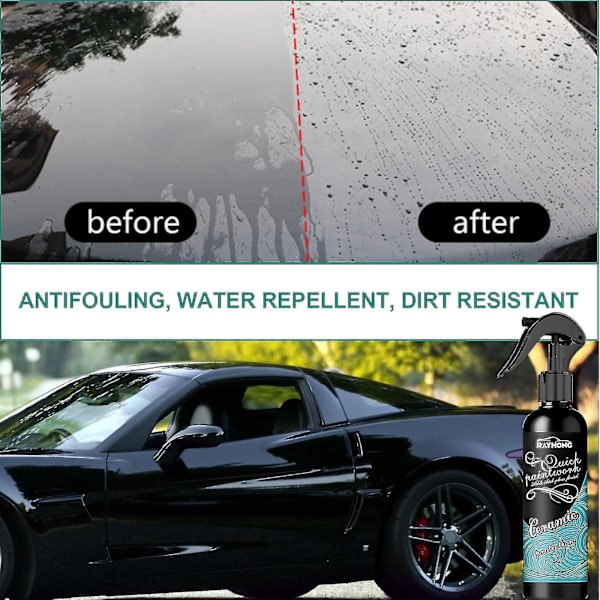 Rayhong Automotive Keramisk Kristallbeläggning Polering Billack Lack Ytsanering anti-scratch Vattenavvisande Rengöring Car Coati null none