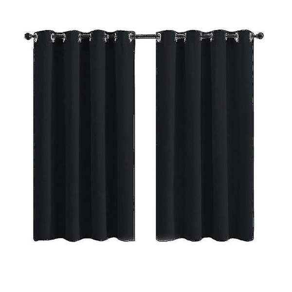 Mörkläggningsgardiner 2 paneler med genomföringar för vardagsrum (storlek 29 * 45 cm) null none