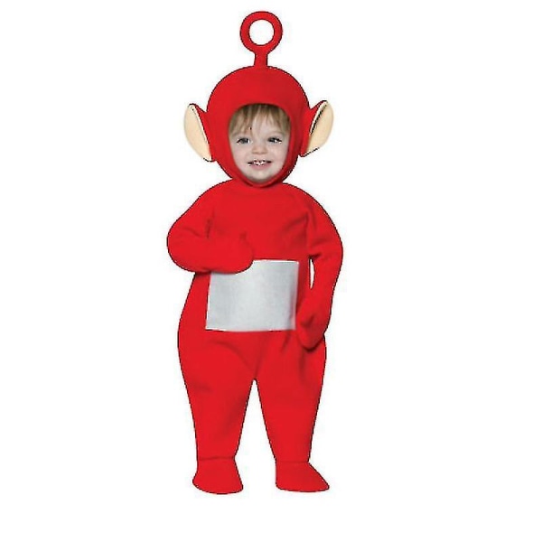 Teletubbies kostym för barn Barn Rolig Dipsy Po Laa Tinky Winky Onesie Julfödelsedagsfest Halloween kostym Po Teletubbies Kids 110cm*Teletubbies