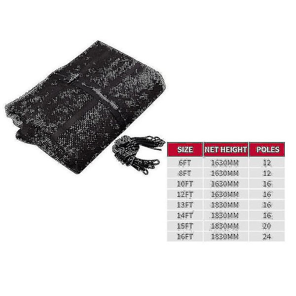 8 fot Trampolin Säkerhetsnät för Utomhusbarn, Nylon Skyddsnät Trampolin Stängsel Tillbehör, Skyddsnät Seine Trampolin Guard null none