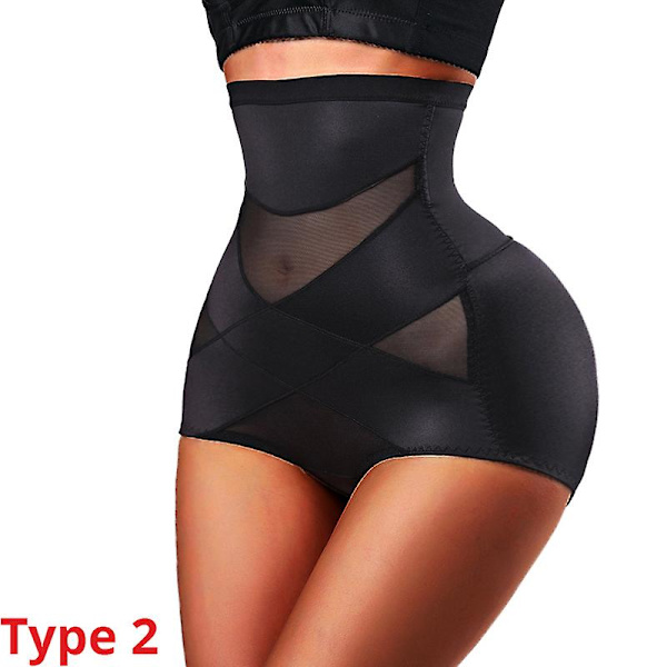 Cxzd Kvinnor High Waist Trainer Body Shaper Trosor Mage Magkontroll Kroppsbantning Kontroll Shapewear Gördel Underkläder Z 3XL Type 2 - Black