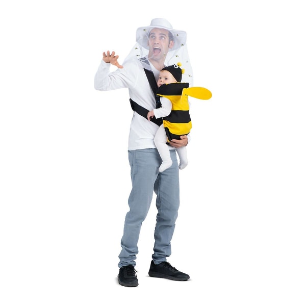 Kostym för vuxna My Other Me Newborn Bee Beekeeper Gul Svart (3 stycken)