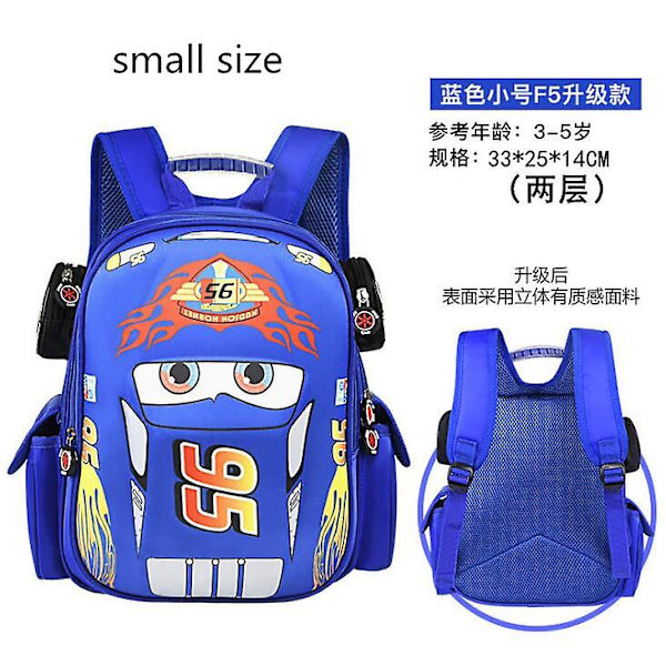 Disney Cartoon Bag Pojkar Flickor Grundskola 3-12 år Dagis Tecknad Ryggsäck small blue