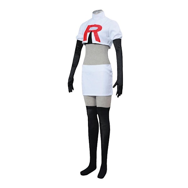 Cosplay Galaxy Rockets James Jessie Pullover Byxor Kjol Handskar Strumpor Full Set Speldräkt Unisex Vuxna James M
