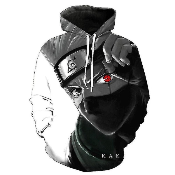 3d- printed Naruto Hatake Kakashi Sweatshirt Huvtröja Pullover Byxor Vuxna Cosplay Costume-c XL Top