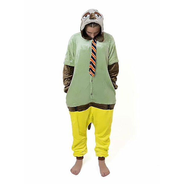 Xmas Nick Judy Sloth Zootopia Onesiee Kigurumi Fancy Costume Pyjamas Sleep Wear_l_y Sloth S(150CM-160CM)