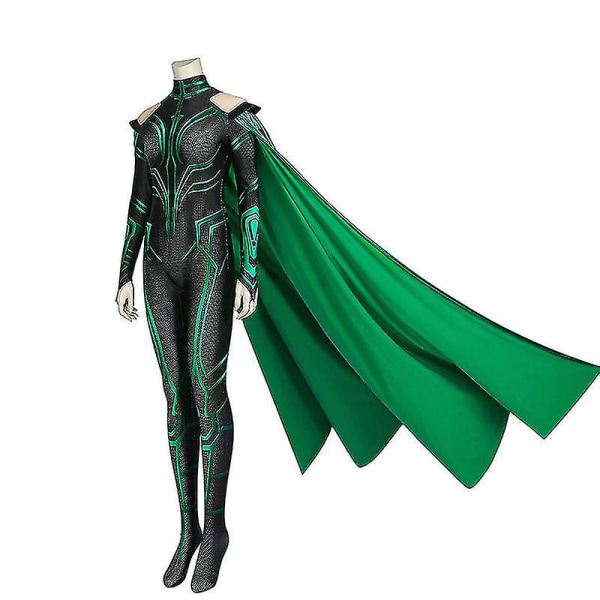 Dödens gudinna Hela Cosplay kostym Ragnarok Hela Jumpsuit Halloween Carnival Party Kostym för vuxna barn 130