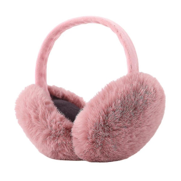 Mjuka plyschhörselkåpor Avtagbara öronkåpor för vintern Pink none