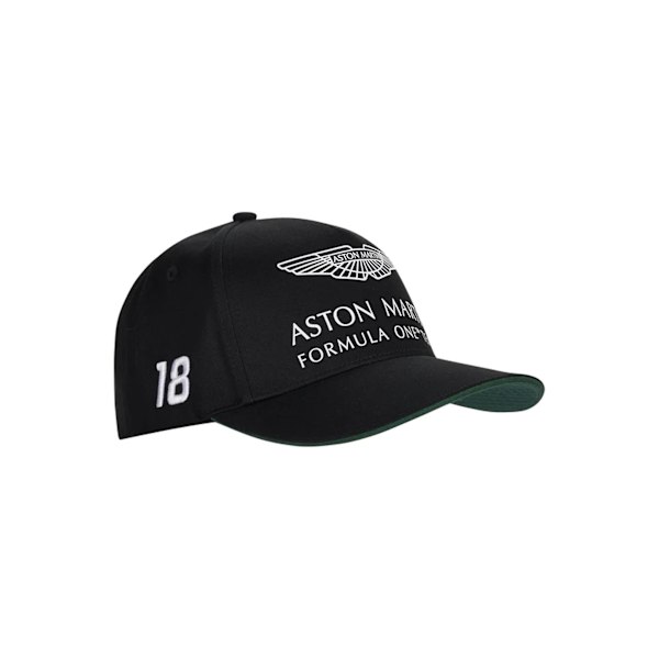 Aston Martin F1 Official Driver Lance Stroll Svart Cap AM21HEA04 White One Size