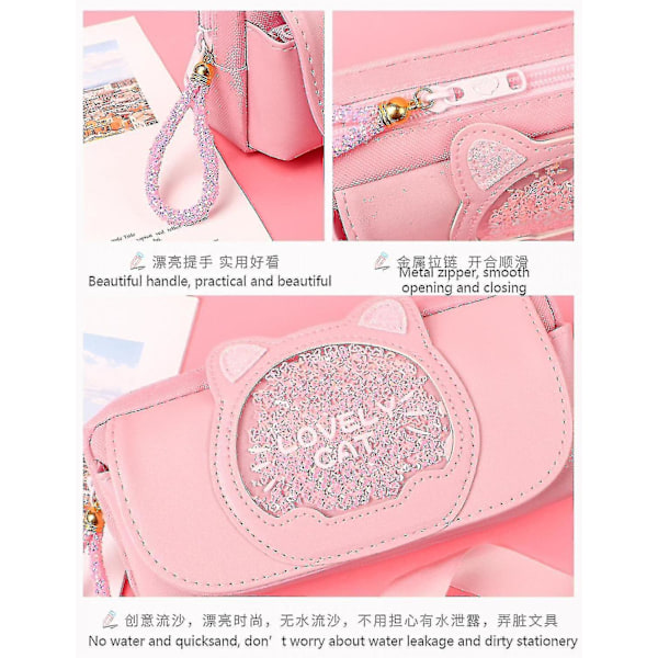 Shxx Saytay pennfodral case koreansk canvas brevpapper Quicksand söt brevpapper box Creati null none
