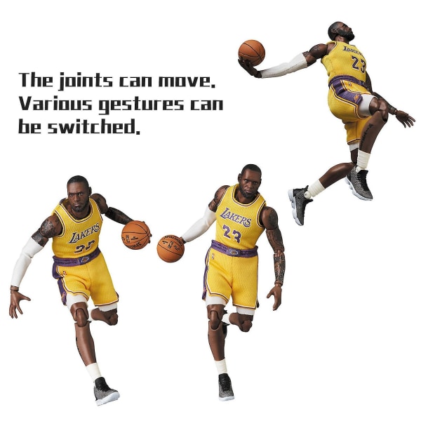 Lebron James Mafex Actionfigur, Los Angeles Lakers Mvp James Toys null none