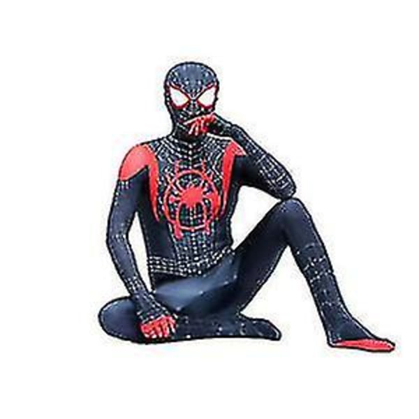 Barn Pojkar Spider-man kostym Kostym Far From Home Spiderman Zentai Outfit-r Adults (155-160cm) Black Spiderman