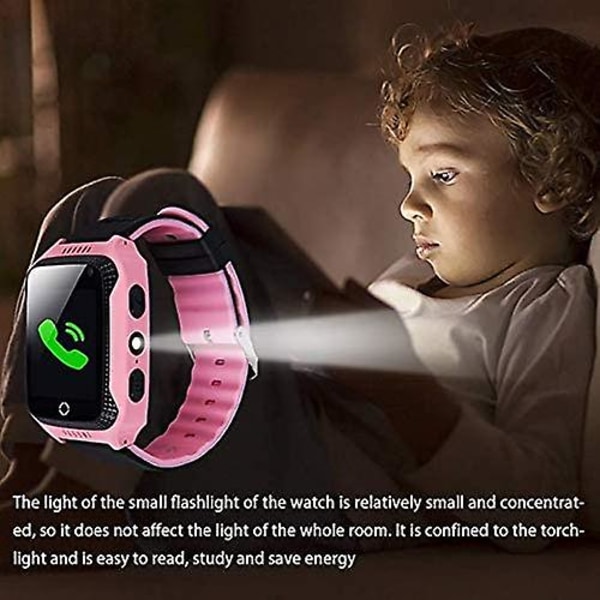 Gps Kids Smartwatch Telefon - Pekskärm Kids Smartwatch Med samtal Röstmeddelande Sos Ficklampa Digitalkamera Väckarklocka, present till barn Bo