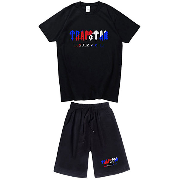 Mäns mode T-shirt lös mångsidig sport set 20 XXXL