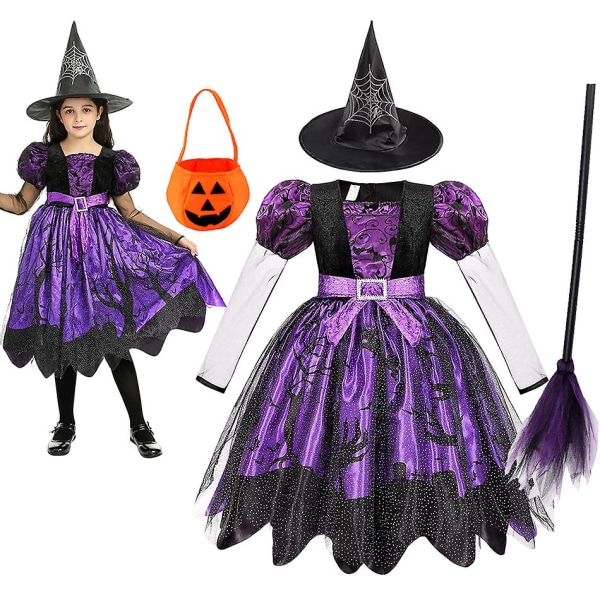 2023 Flickor Onsdags Cosplay Klänning Barn Prinsessan Klä Upp Vampirina Halloween Dräkt Barn Karneval Fest Förklädnad 7-8T Christmas 16