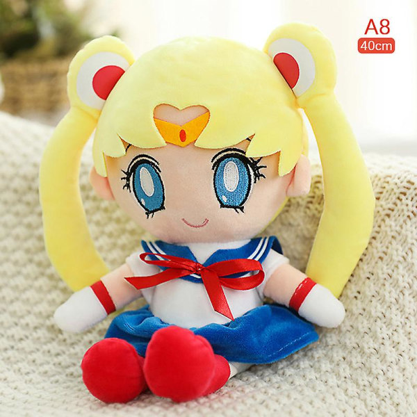25/40 cm Tsukino Usagi stoppad docka Söt Anime Sailor Moon Plyschleksaker mjuka leksaker Blue 40CM