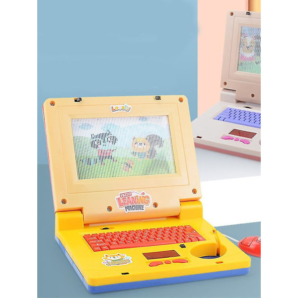 2023 New Hot Kids Tablet/ toddler inlärningsplatta med LED-skärm Lär ut alfabet, siffror, ord, musik, matematik, tidig utveckling Interactive Ele pink