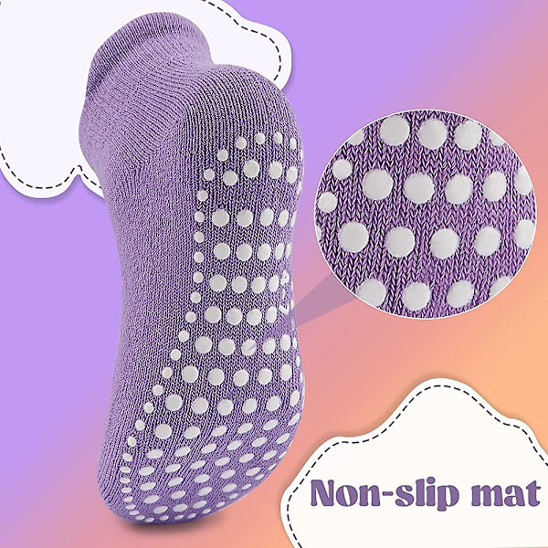 Halksäkra baby paket med 6 pojke flicka Halkfria baby i bomull