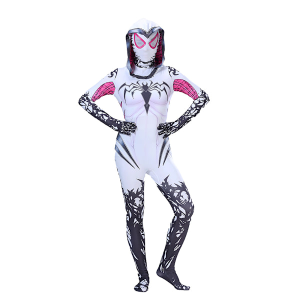 Halloween cos kostym barn jumpsuit huvudbonad kläder miles vuxen man gwine Spider tight man kläder Venom Gawan mesh 140
